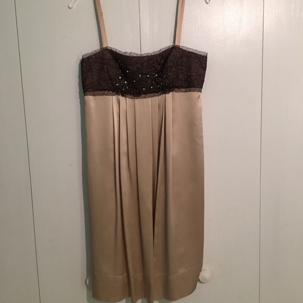 Bcbgmaxazaria Knee Length Adjustable Strap Dress
